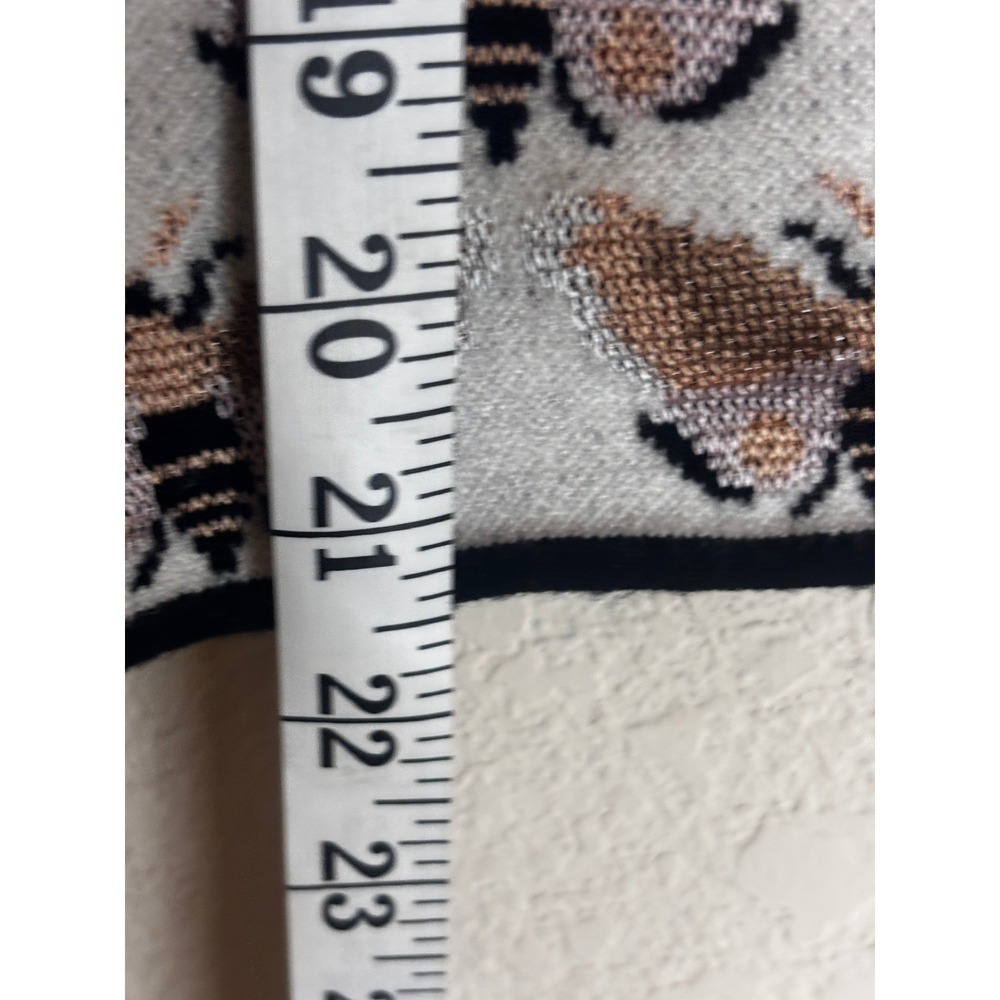 Maeve Sarah Gordon Anthropologie Bee Mock Neck Sleeveless Sweater Vest Small - Picture 6 of 7